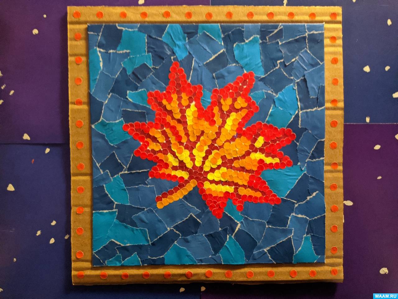 Как создать стены с эффектом бумажной мозаики