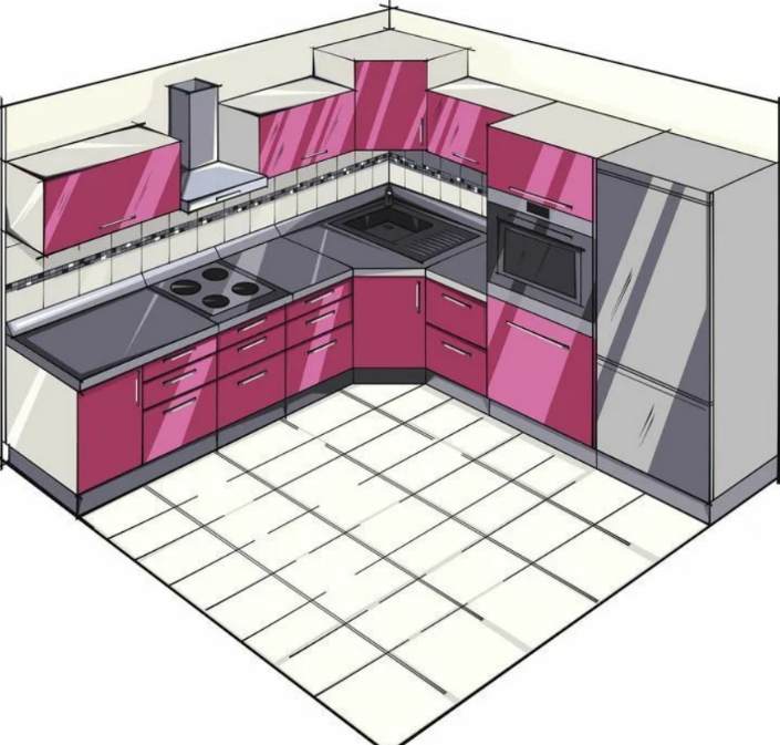 Как спланировать угловую кухню: полезные рекомендации