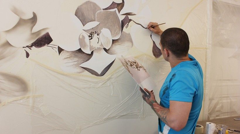 Как украсить стены рисунками, выполненными вручную