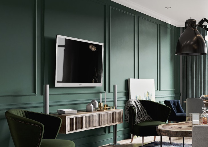 Молдинги на стенах: зонирование и акценты