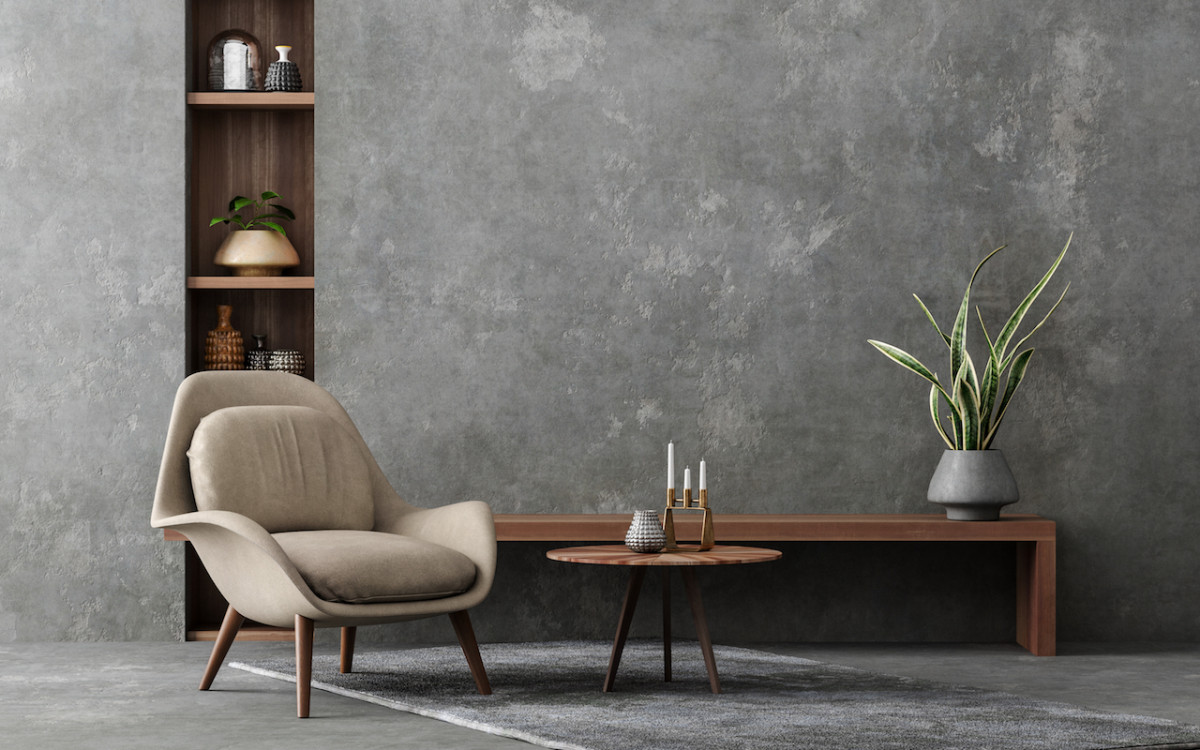 Жидкие обои для стен с неровной поверхностью