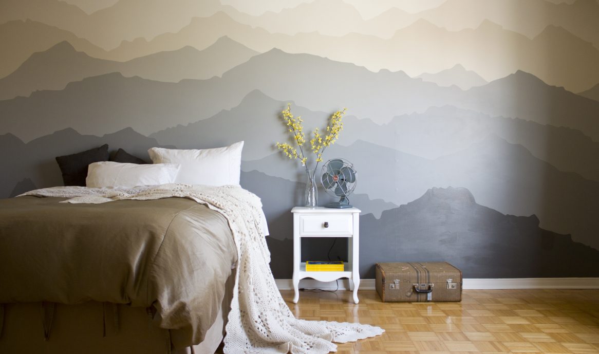 Как сделать стену с эффектом акварели