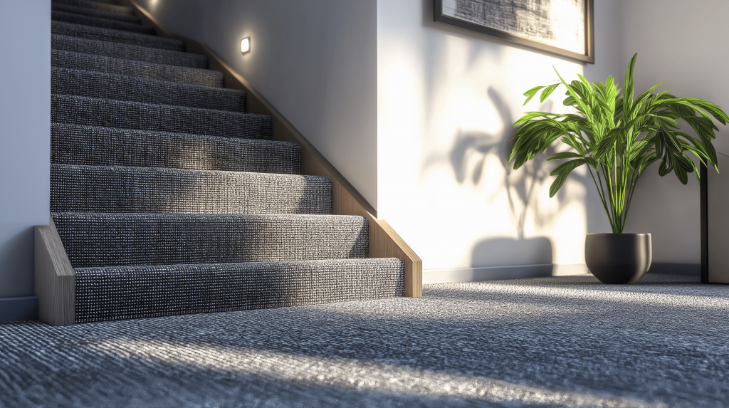 Монтаж ковролина на лестницу для безопасности и комфорта