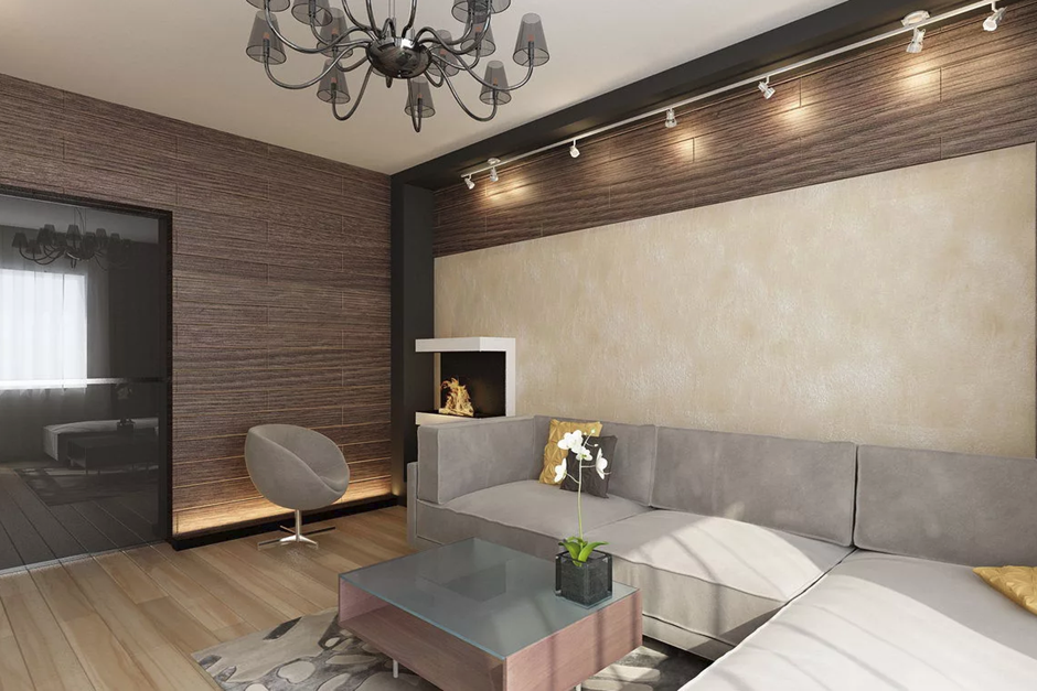 Как сочетать разные виды отделки на одной стене