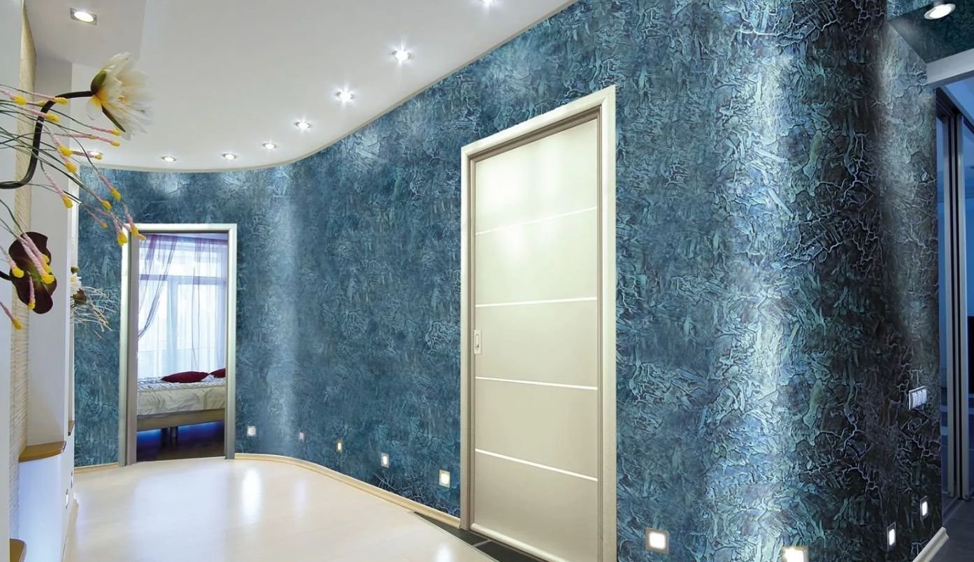 Жидкие обои с мраморной крошкой для стен: особенности и применение