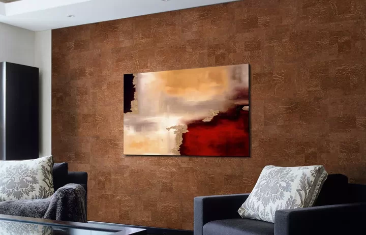 Отделка стен пробковыми панелями для шумоизоляции