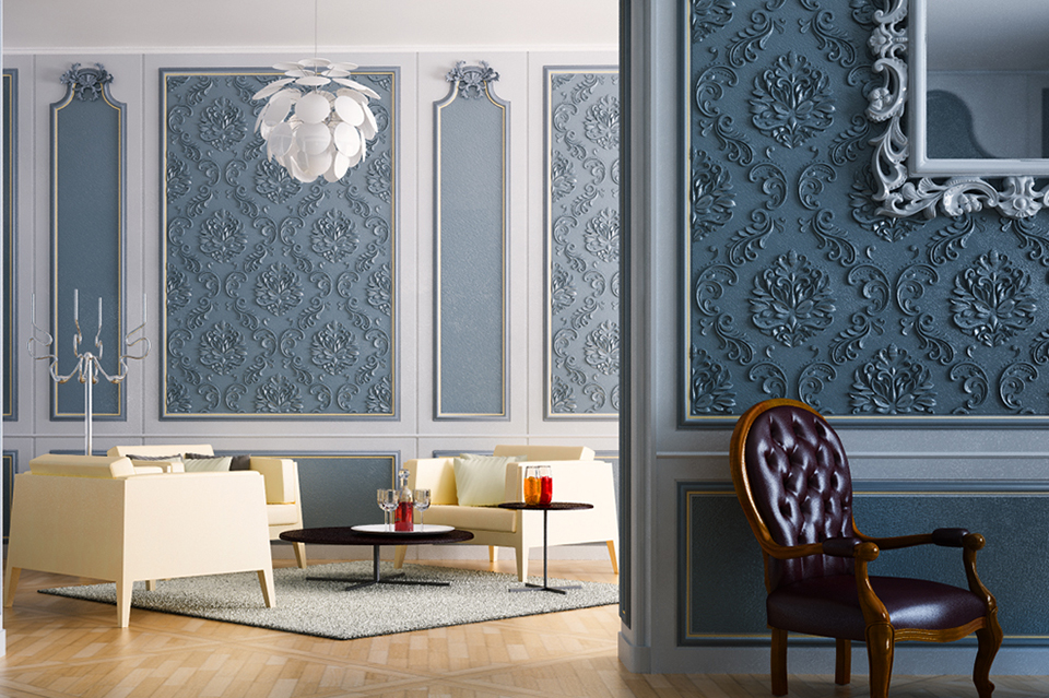 Использование лепнины для декорирования стен и потолков в классических интерьерах