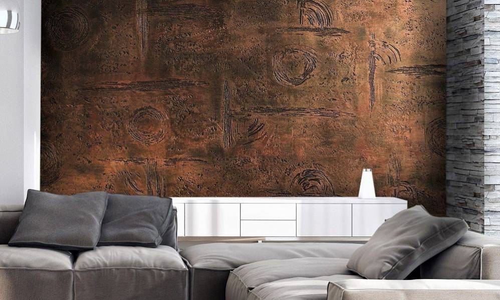 Декоративная штукатурка с эффектом ржавчины для лофт-интерьера