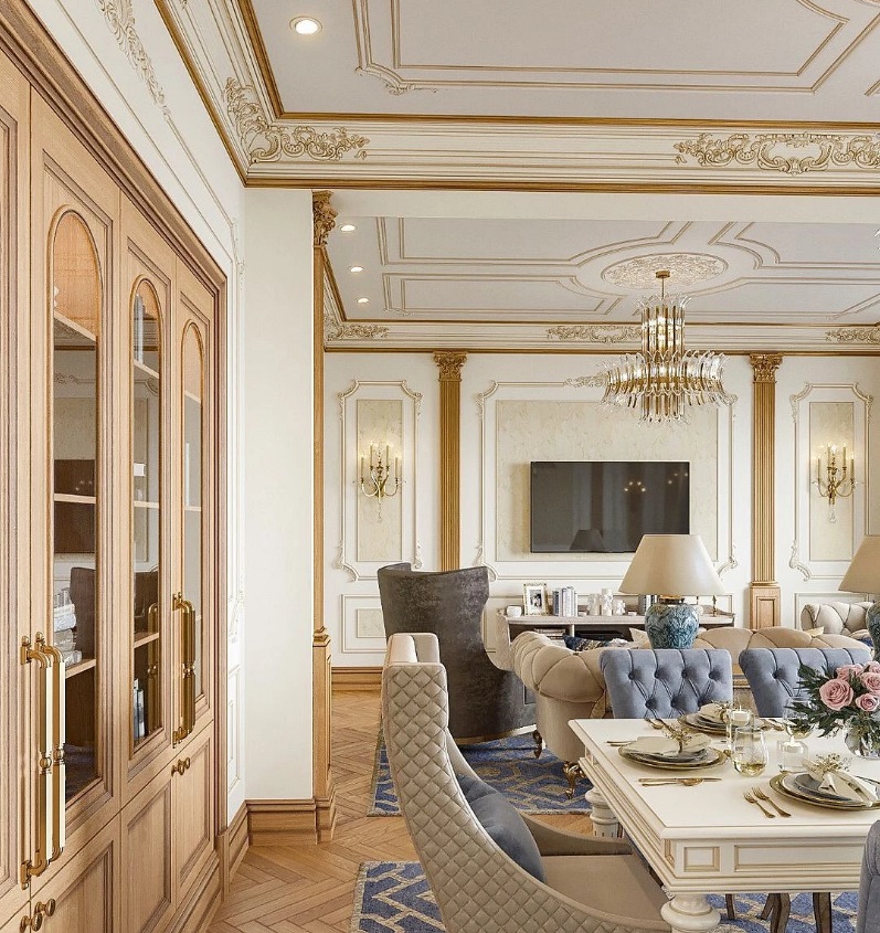 Гибкие молдинги для создания сложных узоров в интерьерной отделке