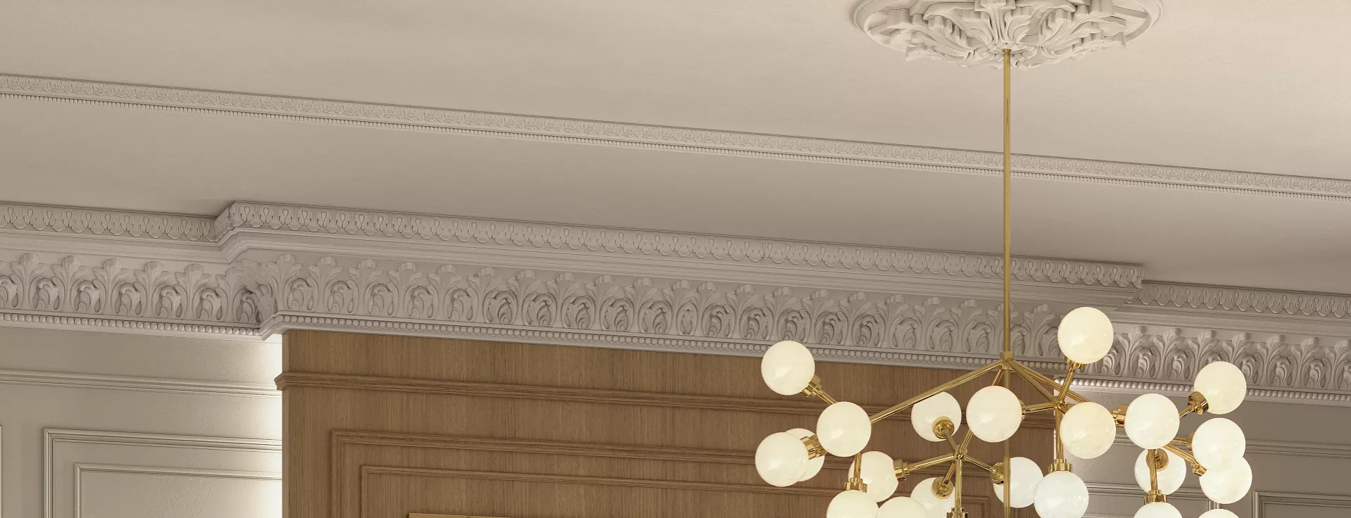 Декоративные карнизы с орнаментом: роскошь в деталях