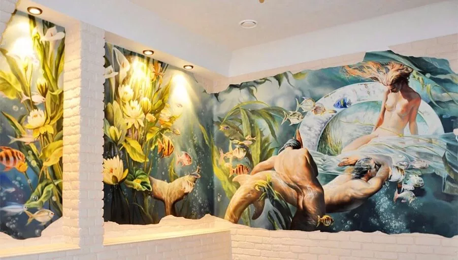 Как украсить стены с помощью живописного мурала