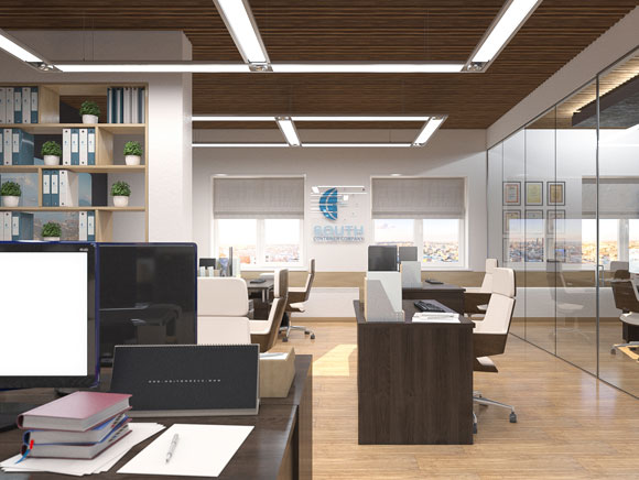 Монтаж реечных потолков для офисных помещений и рабочих пространств