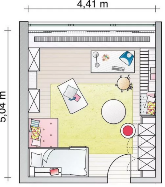 Как составить план расстановки мебели для детской комнаты