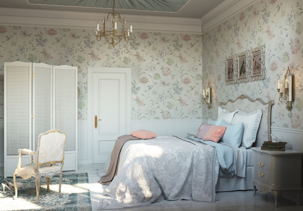 Как оформить стены в стиле прованс