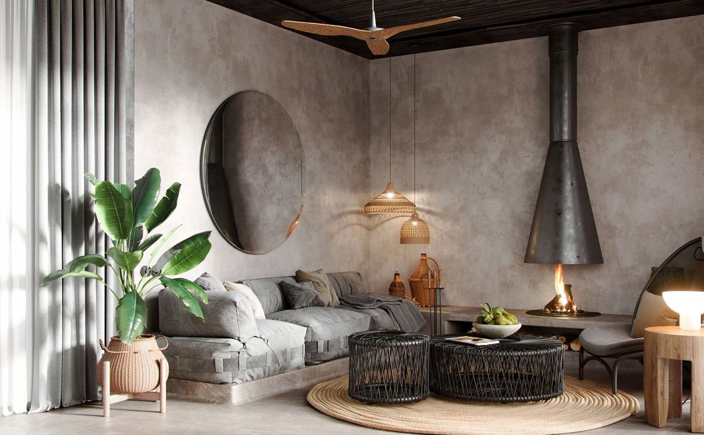 Декор стен элементами из ротанга: натуральные материалы и акценты в интерьере