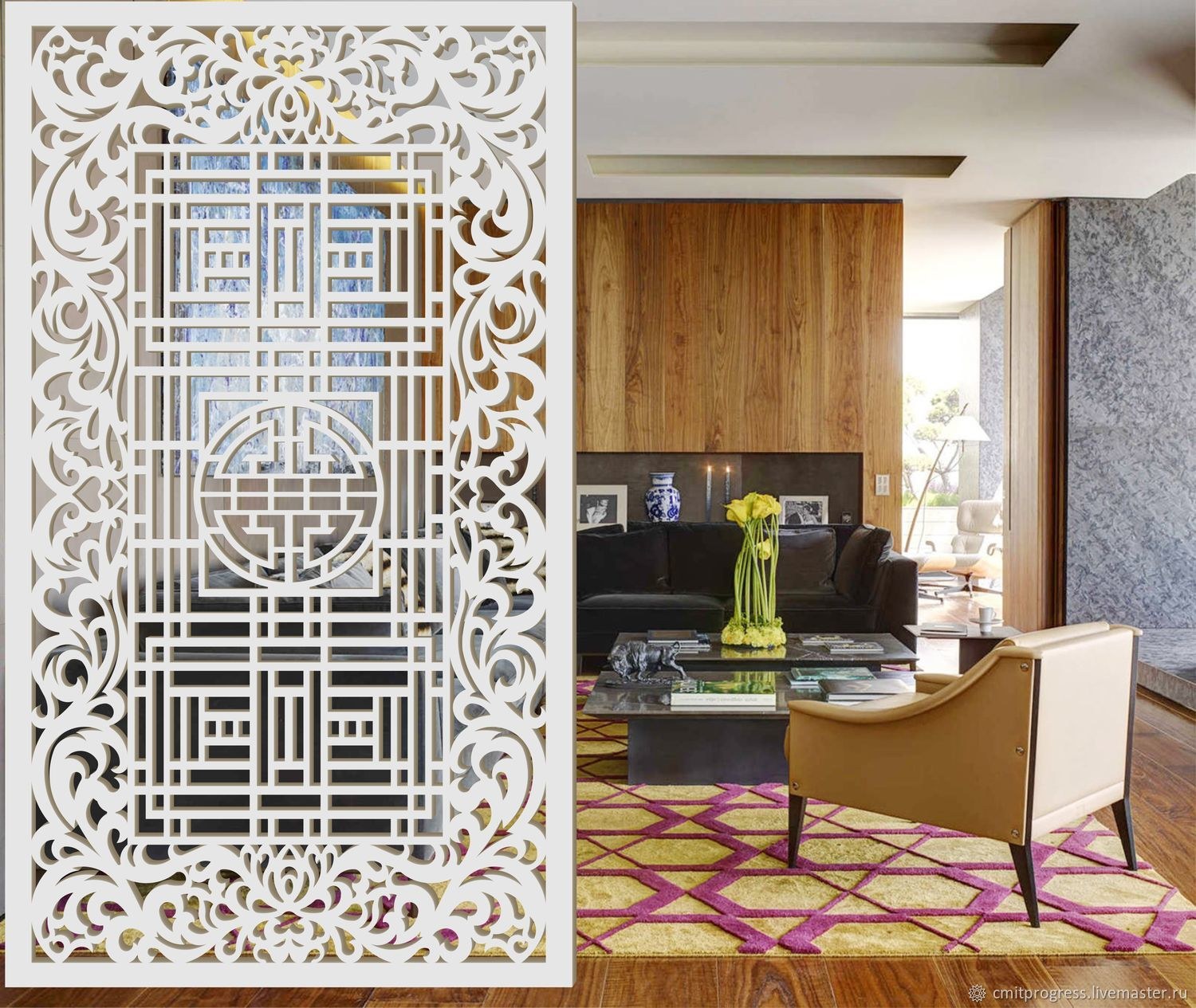 Как украсить стены ажурными панелями: декоративные решётки и резные элементы в интерьере