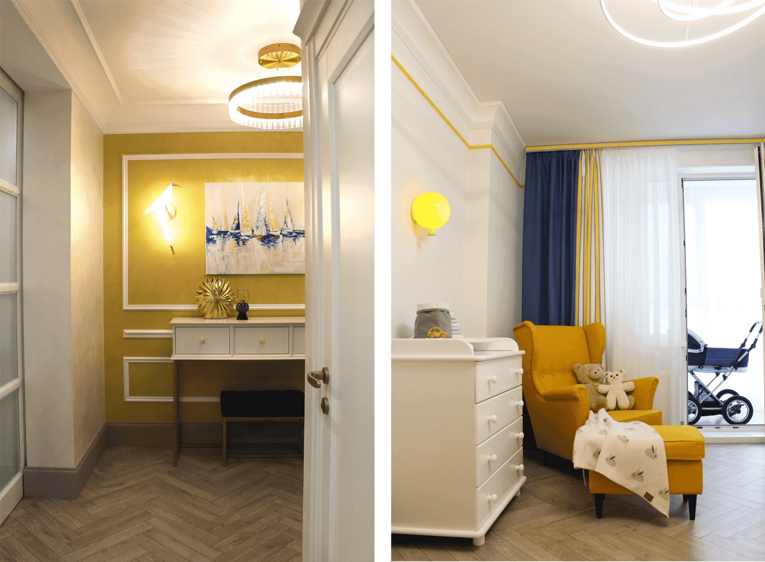 Гипсовые молдинги для акцентирования стен в гостиной: применение в классическом интерьере