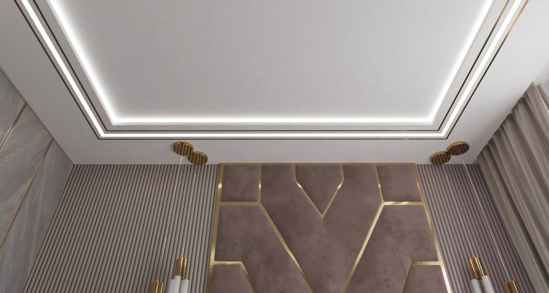 Декоративные вставки для потолков из гипсокартона