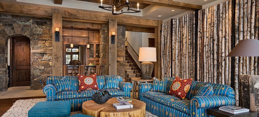 Фактурная штукатурка для стен в стиле рустик