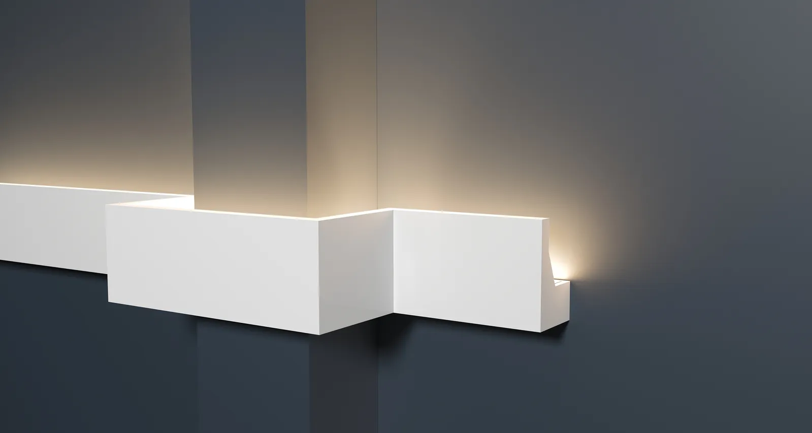 Молдинги с подсветкой для декоративного акцента