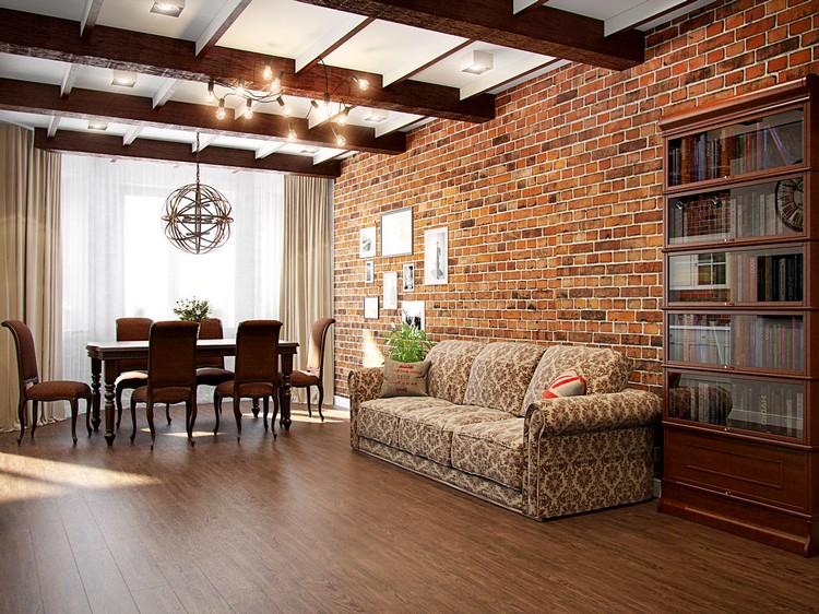 Монтаж потолочных балок из полиуретана для лофта