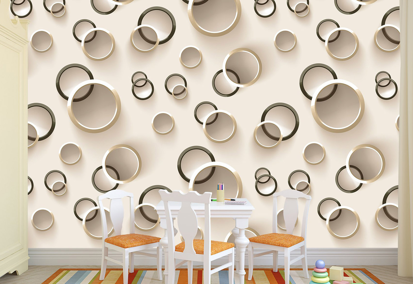 Как оформить стены виниловыми обоями с 3D-эффектом