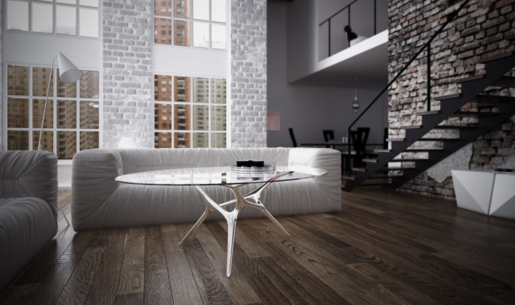 Полы с эффектом состаренного дерева для лофт-дизайна: особенности оформления в индустриальном стиле
