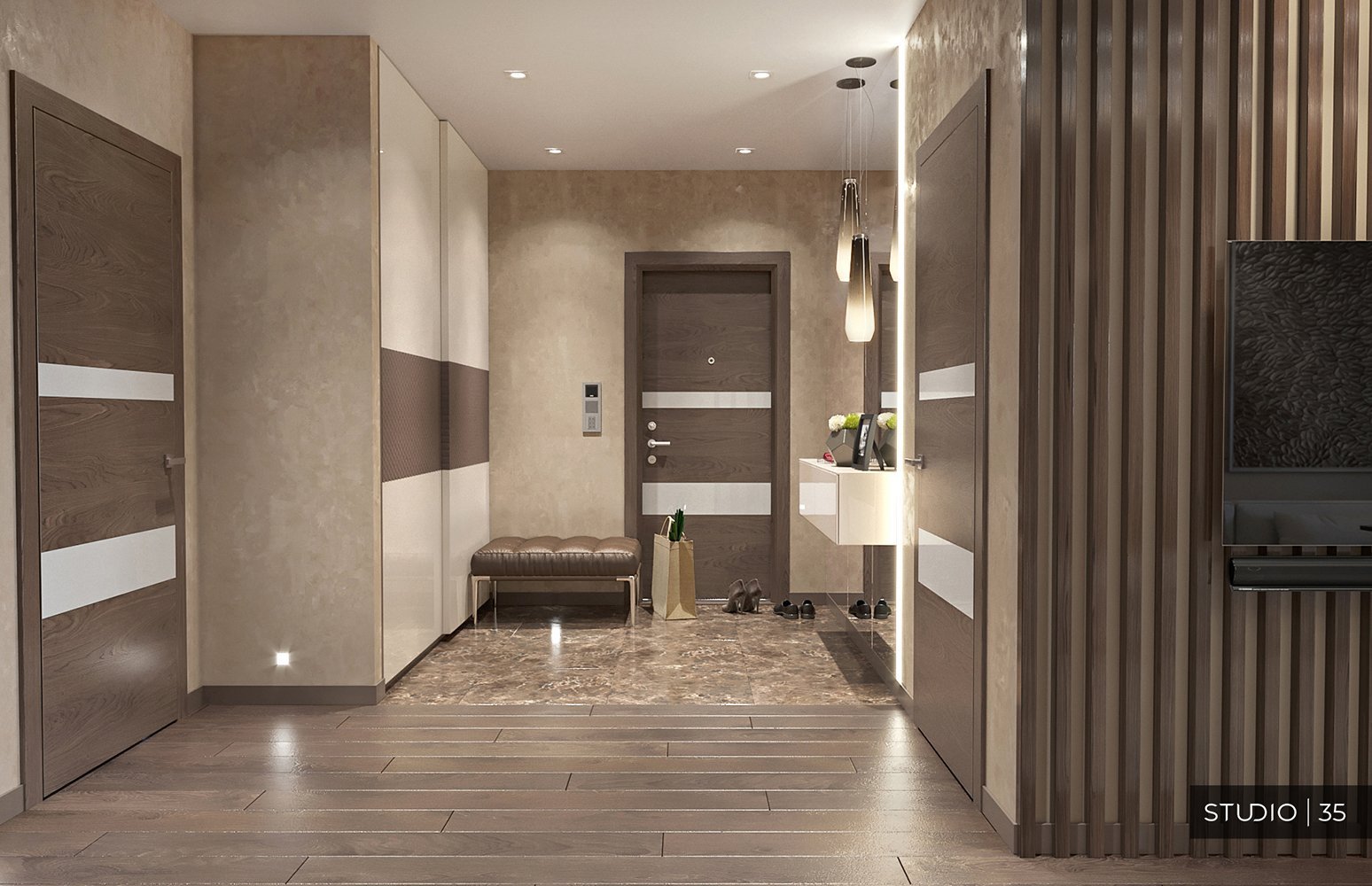 Комбинирование ламината и плитки в прихожей: особенности и применение