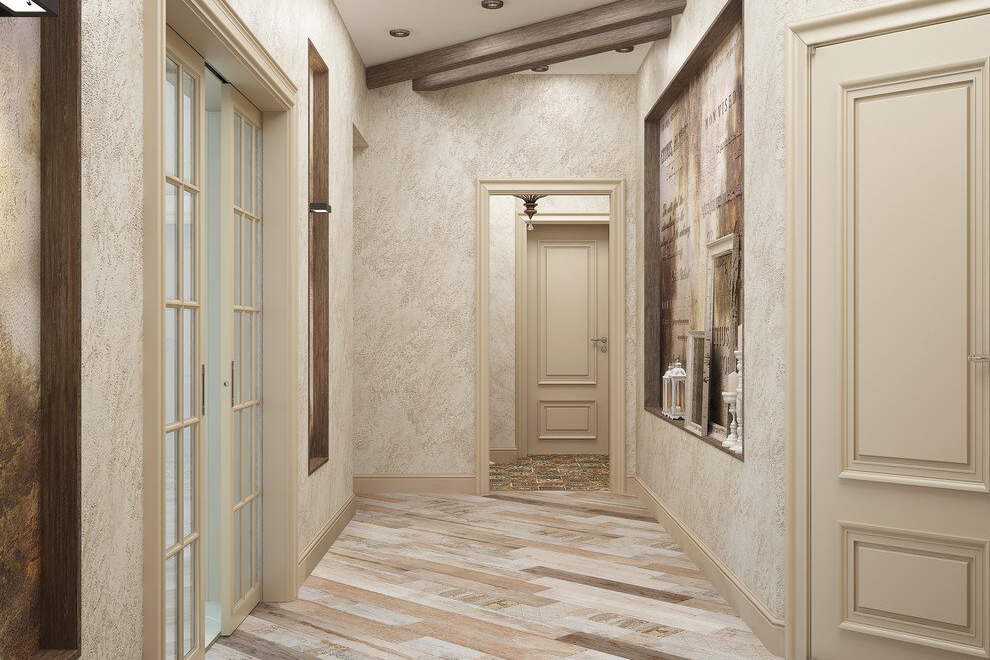 Как оформить стены декоративной штукатуркой травертин