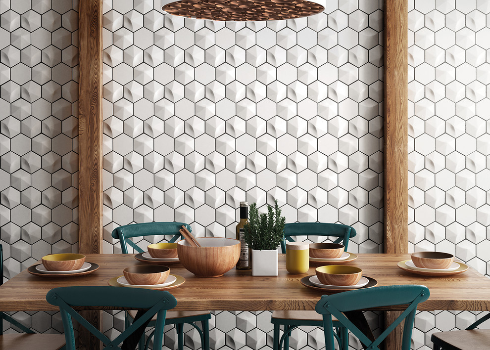 Как оформить стены объемной 3D-плиткой