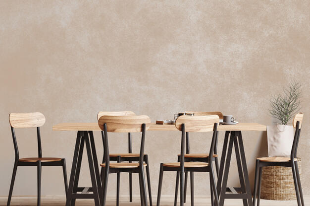 Как создать стены с эффектом потёртого металла