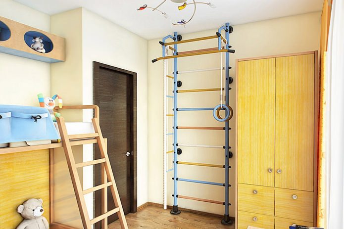 Спорт в детской: турники, шведские стенки и безопасность