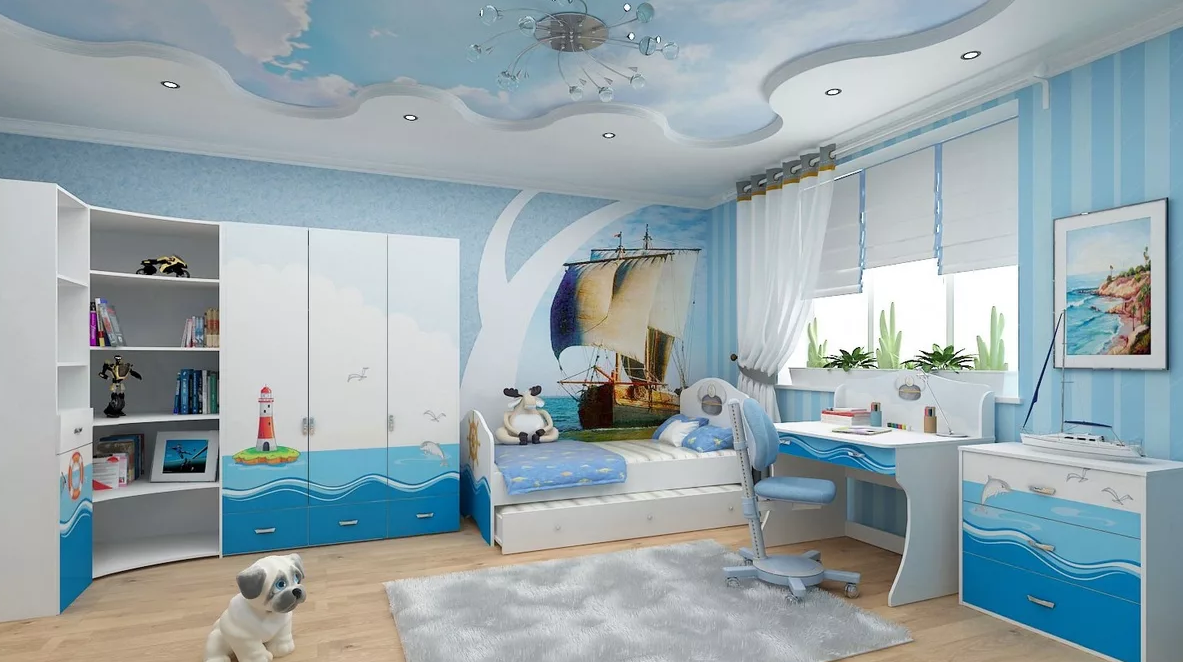 Натяжные потолки в детской: стоит ли выбирать, плюсы и минусы для родителей