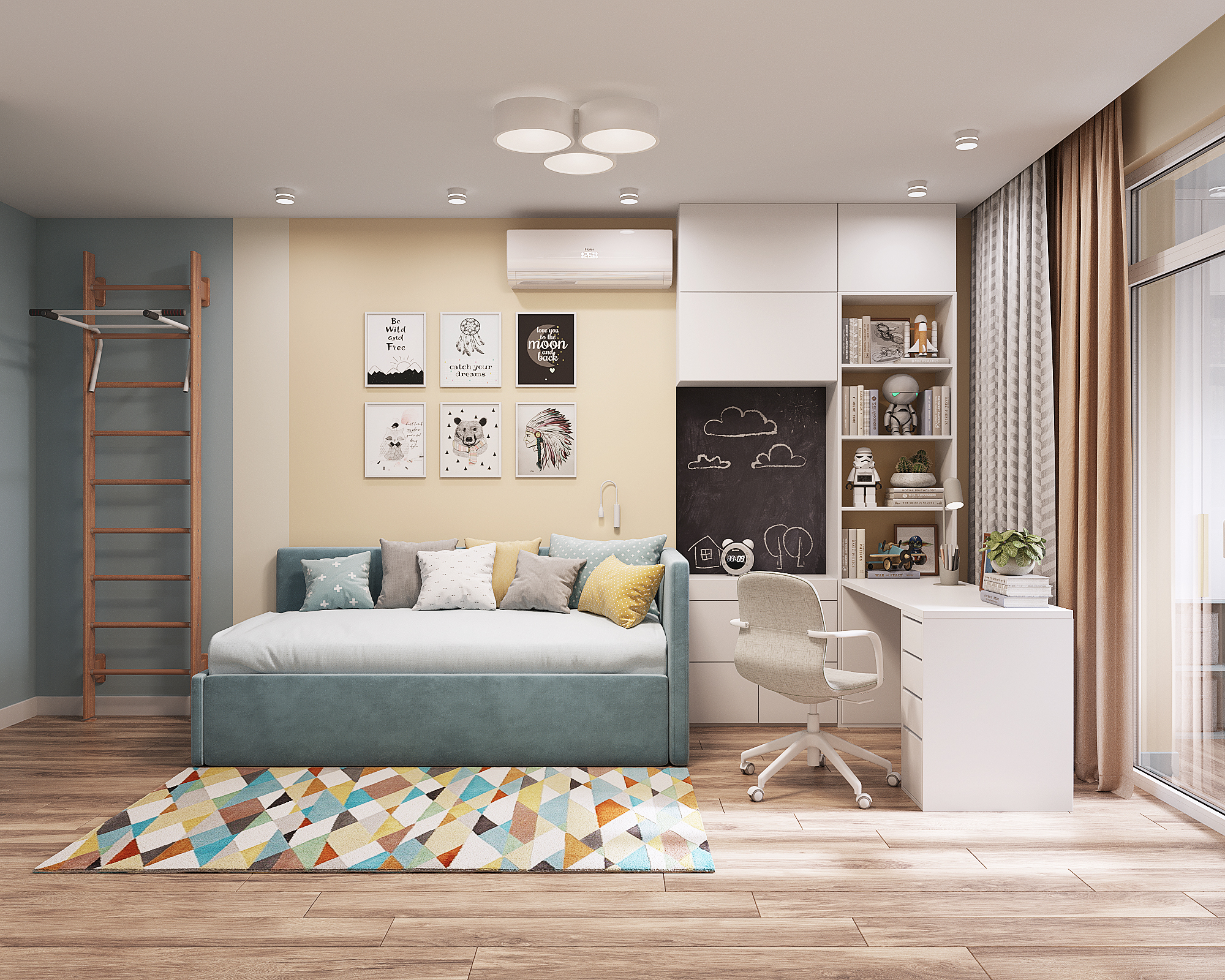 Планирование детской с учётом роста ребёнка: универсальные решения для каждой стадии