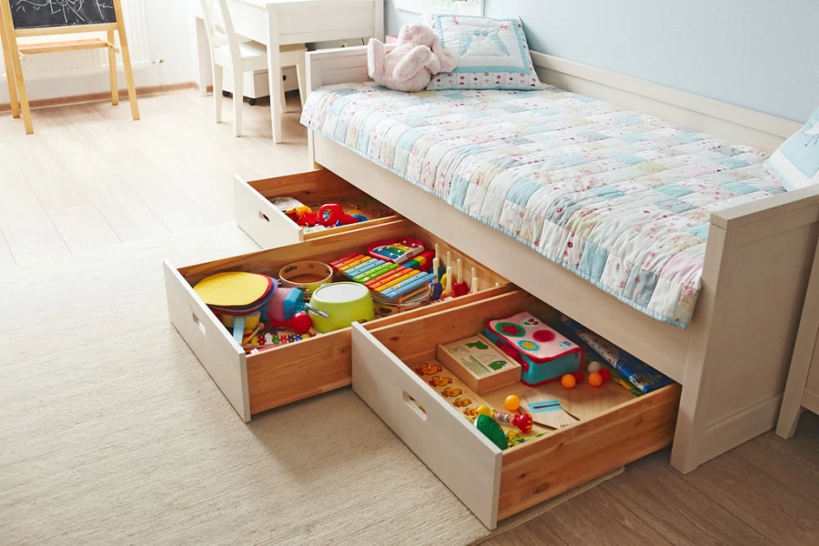 Многофункциональные системы хранения в детской: порядок и удобство для ребёнка