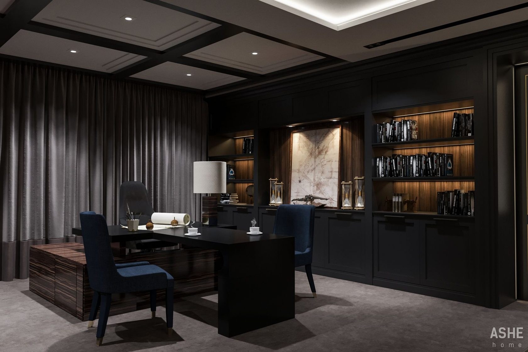 Как обустроить кабинет без окон: свет, комфорт и свежесть в любой комнате