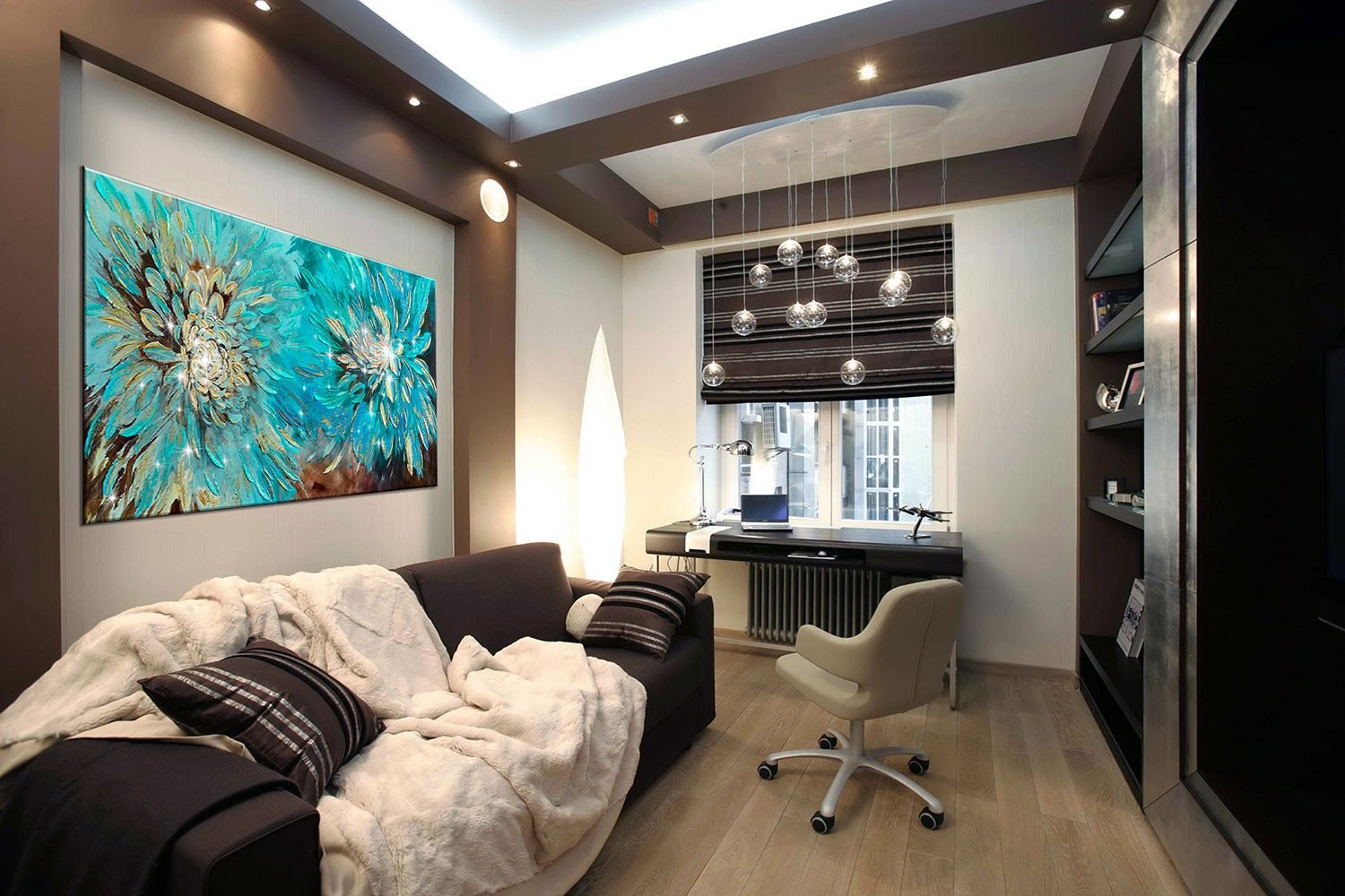 Объединение кабинета и спальни: зонирование и стильные решения для одной комнаты