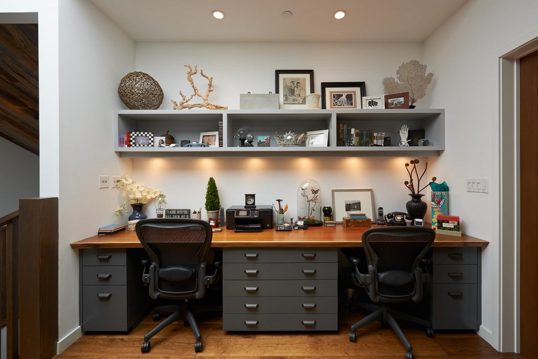 Кабинет для двоих: комфортное пространство и зонирование для совместной работы