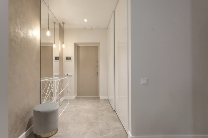 Прихожая в стиле минимализм: лаконичность, порядок и светлый интерьер