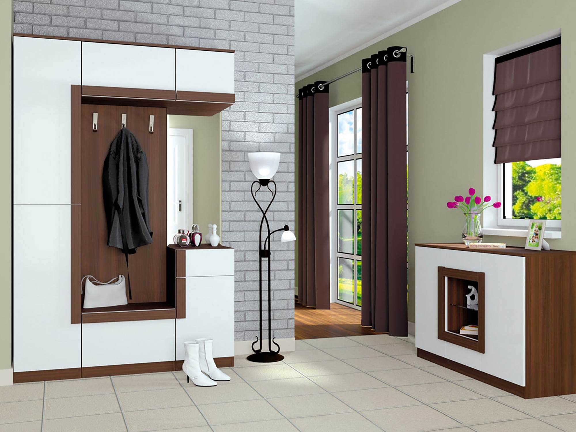 Прихожая с открытой вешалкой: практичность, стиль или пыль?